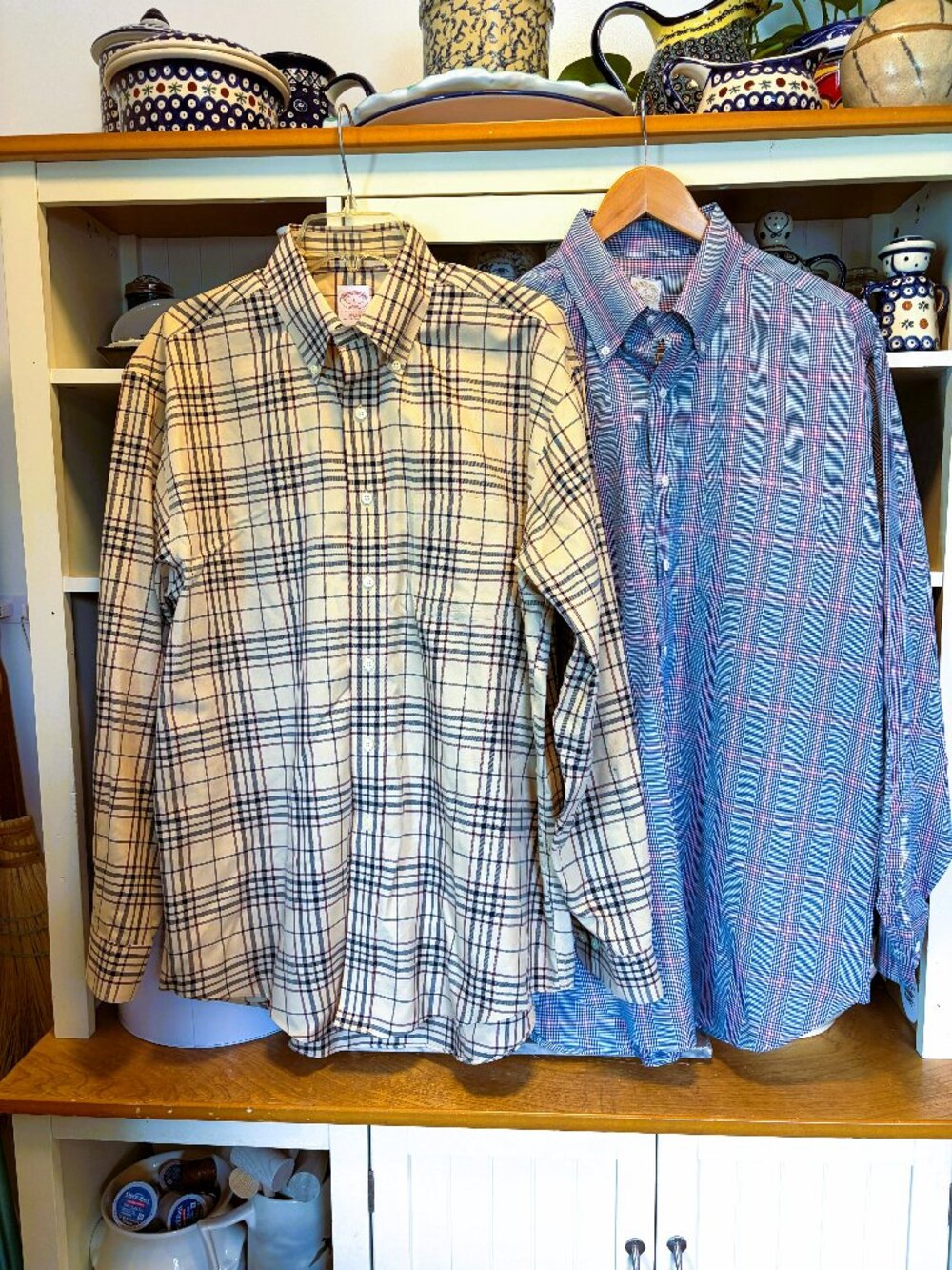 Men's Brooks Brother Shirts Bundle L Long Sleeve Button Down Cotton Professional
